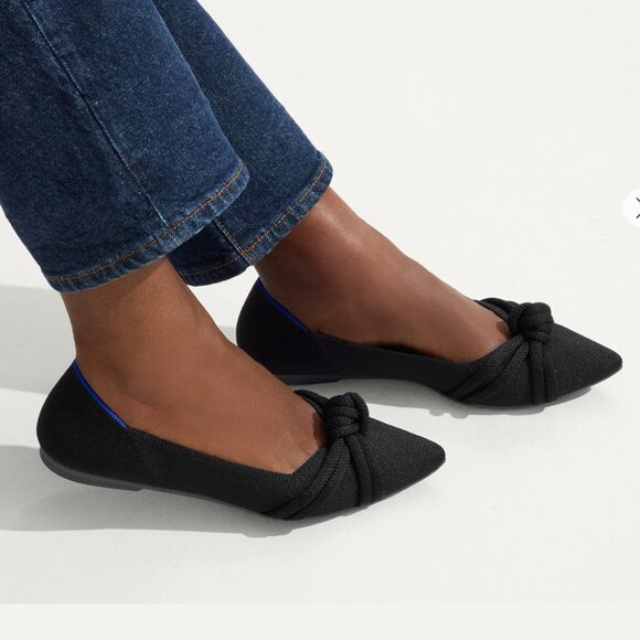 ROTHY'S The Knot Point II, Black, Size 7.5 - Picture 2 of 12